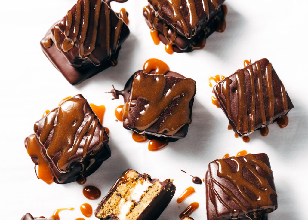Healthy Chocolate-Covered "Caramels"