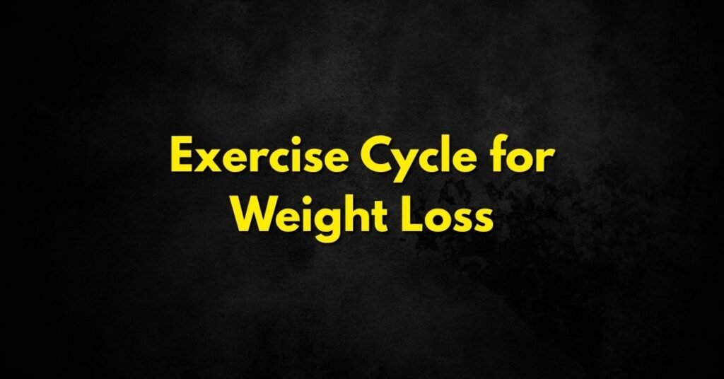 Exercise Cycle for Weight Loss
