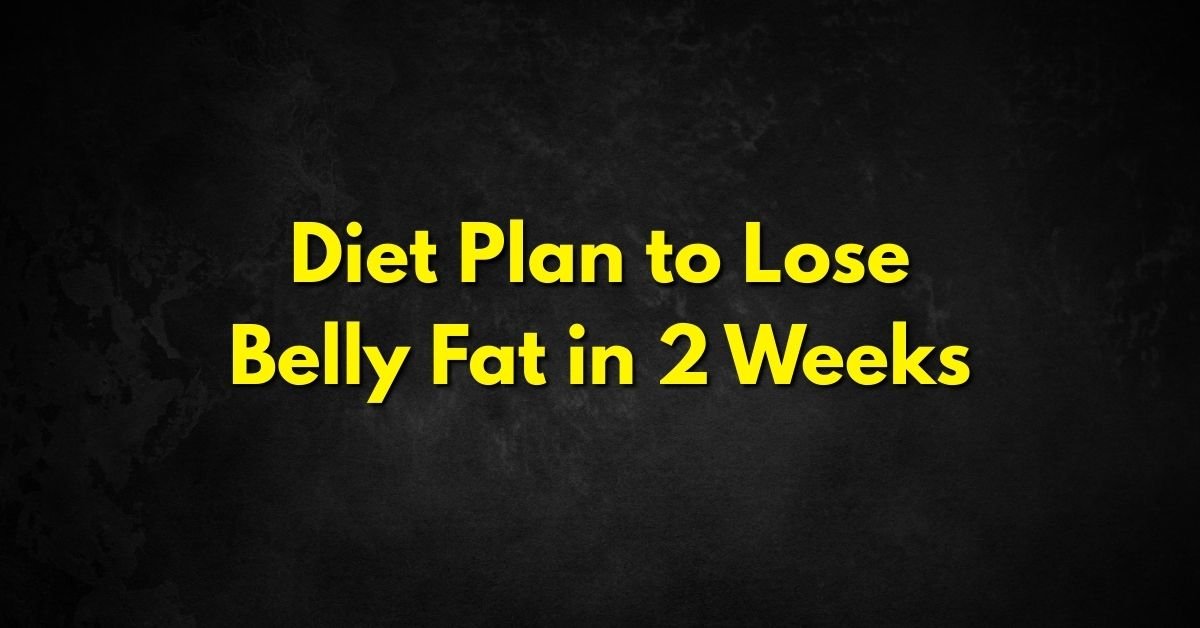 Diet Plan to Lose Belly Fat in 2 Weeks