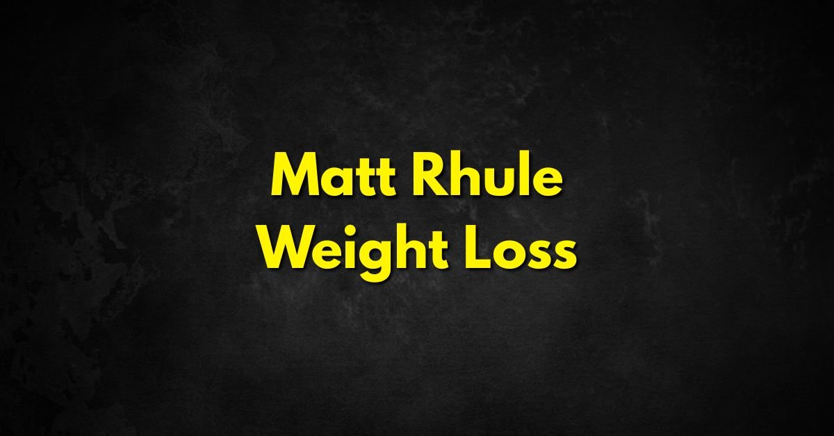 Matt Rhule Weight Loss