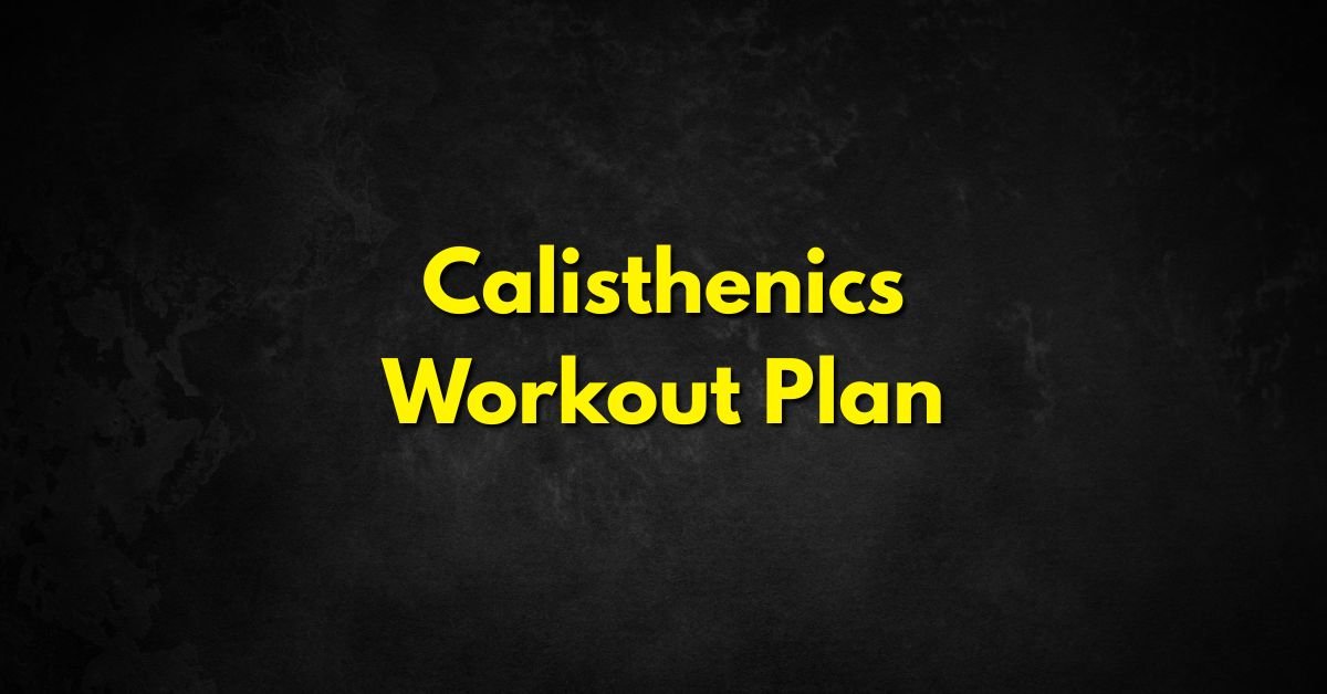 Calisthenics Workout Plan