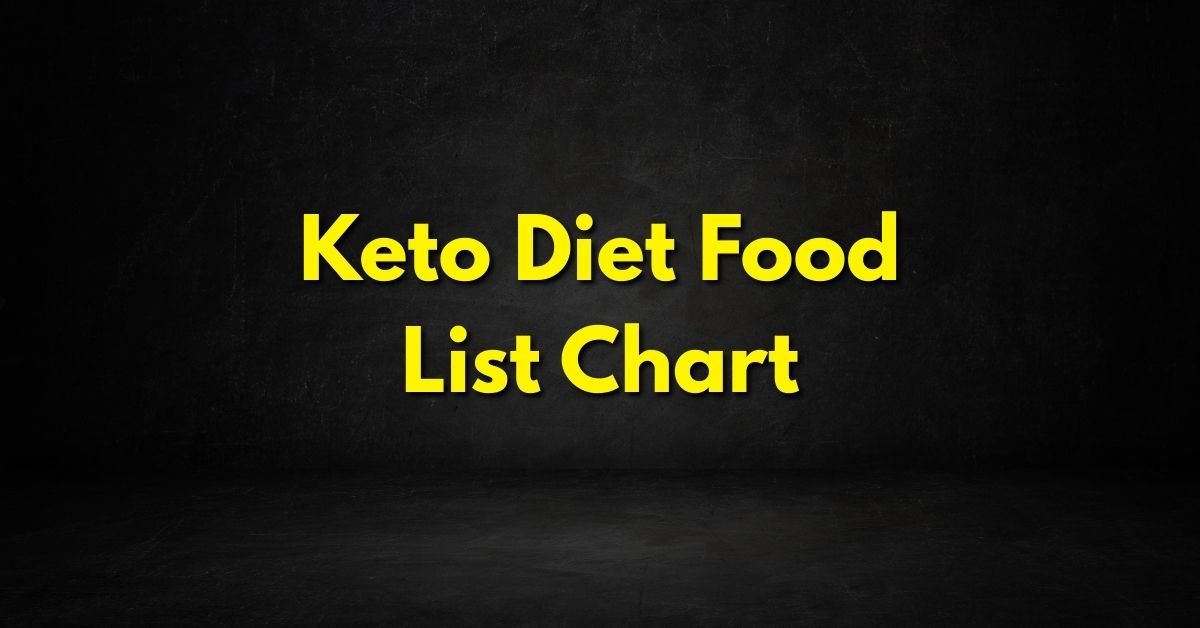 Keto Diet Food List Chart