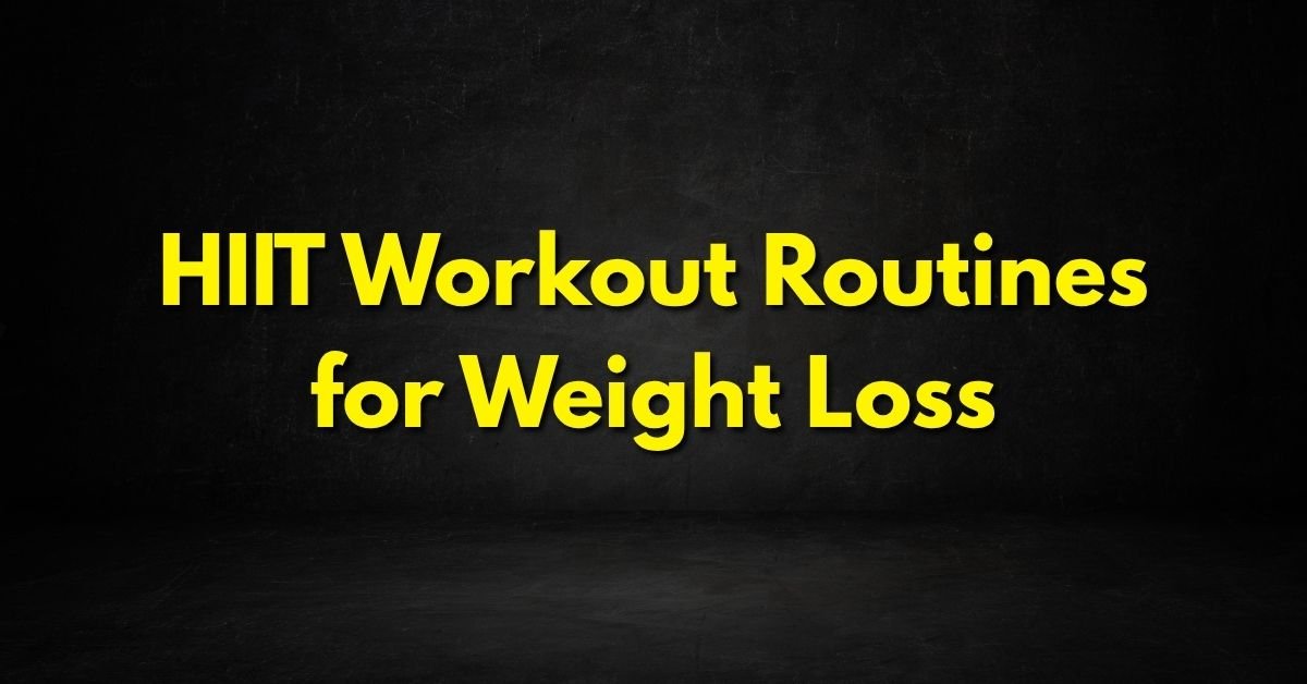 HIIT Workout Routines for Weight Loss